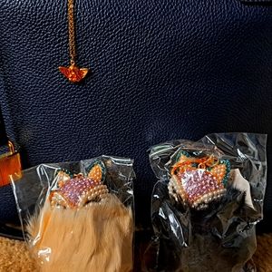 Animal Cat Pom Pom Keychain Faux Fluffy Key Ring for Women Girls Purse tassel